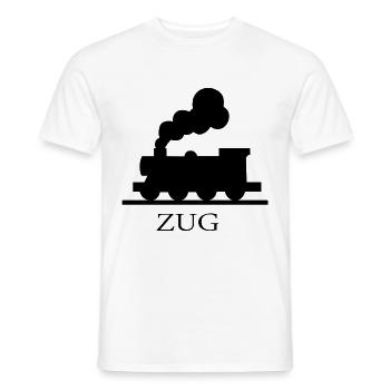 Zug - Männer T-Shirt - Weiß - Vorne - AI Model Male 178 dark (178cm)
