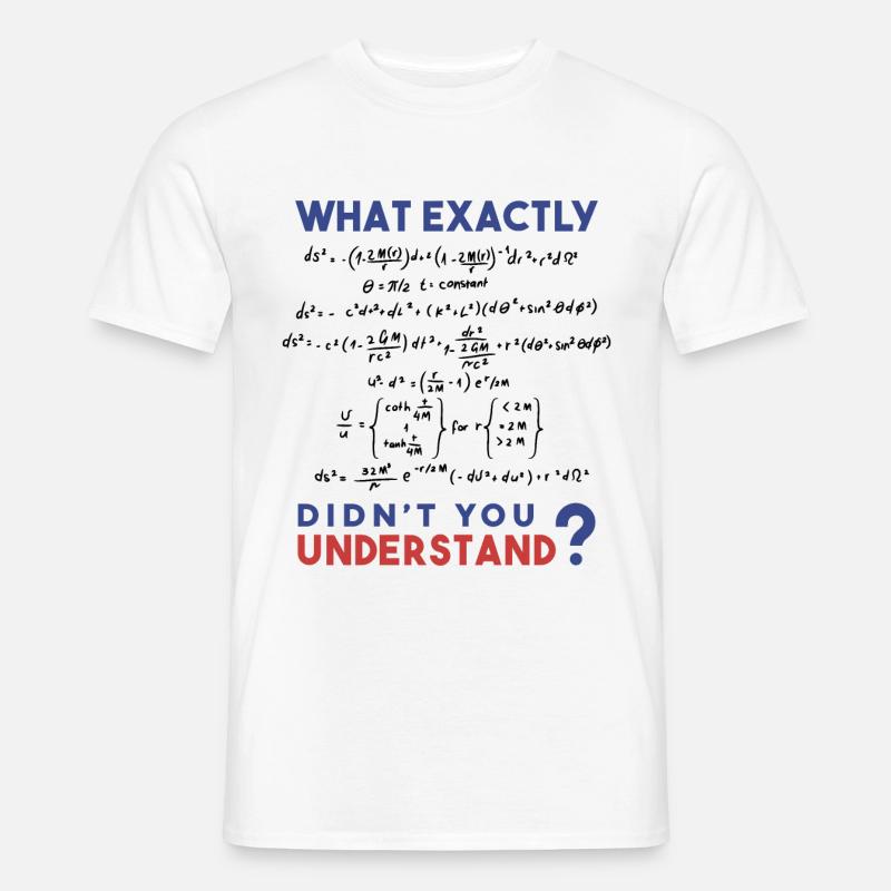 Physik Formel Scherz - Männer T-Shirt - Weiß