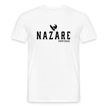 Nazare Surfer Portugal - Men's T-Shirt - white - Front - AI Model Male 178 dark (178cm)