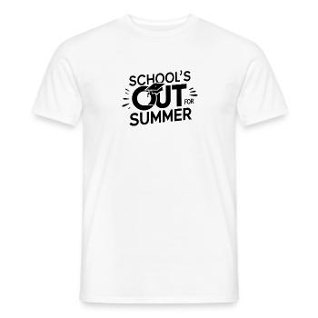 L’école Schulabschluss Schulende est sortie pour l’été - T-shirt homme - blanc - Devant - AI Model Male 178 dark (178cm)