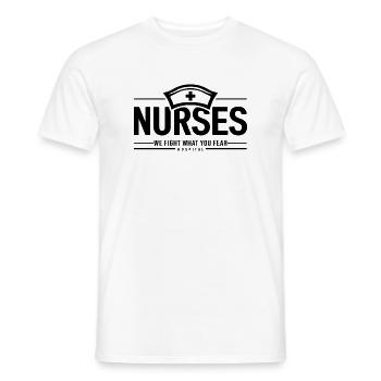Nurses Krankenschwester Arzthelferin Arzt Medizin - Männer T-Shirt - Weiß - Vorne - AI Model Male 178 dark (178cm)