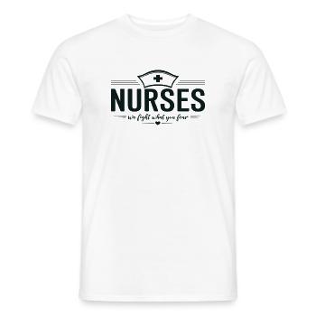 Nurses Krankenschwester Arzthelferin Arzt Medizin - Männer T-Shirt - Weiß - Vorne - AI Model Male 178 dark (178cm)