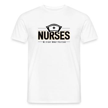 Nurses Krankenschwester Arzthelferin Arzt Medizin - Männer T-Shirt - Weiß - Vorne - AI Model Male 178 dark (178cm)