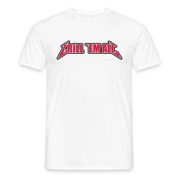 Grill em All 2 - Männer T-Shirt - Weiß - Vorne - AI Model Male 178 dark (178cm)