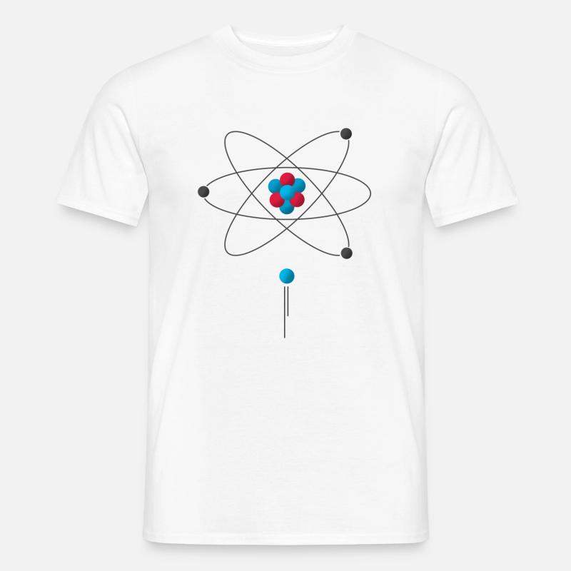 Atom Proton Neutron Elektron Wissenschaft Elemente - Männer T-Shirt - Weiß