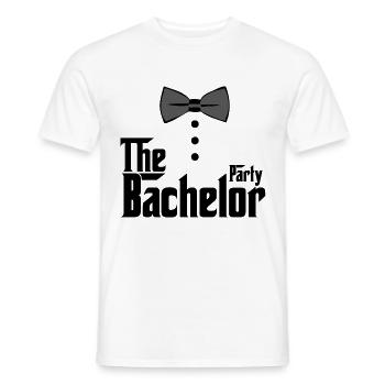 The Bachelor Party Bachelorette Party polterer - Men's T-Shirt - white - Front - AI Model Male 178 dark (178cm)