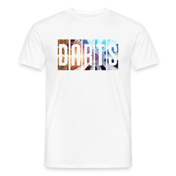 Fléchettes Fléchettes Fléchettes Fléchettes cadeau - T-shirt homme - blanc - Devant - AI Model Male 178 dark (178cm)