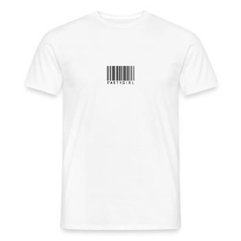 Partygirl à barres party Time PartyGirls - T-shirt homme - blanc - Devant - AI Model Male 178 dark (178cm)
