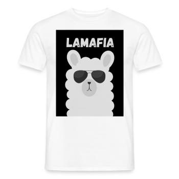 HUMOR THE MAFIA - Men's T-Shirt - white - Front - AI Model Male 178 dark (178cm)