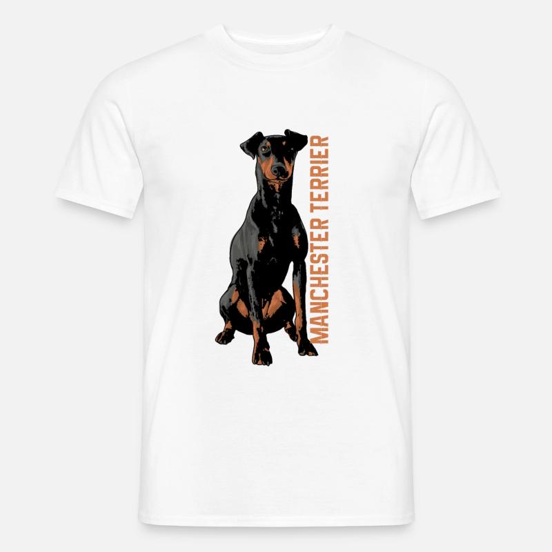 Manchester Terrier - Männer T-Shirt - Weiß