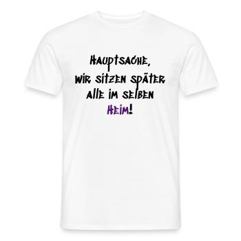 Im selben Heim - Männer T-Shirt - Weiß - Vorne - AI Model Male 178 dark (178cm)