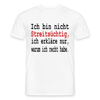 Sarkasmus Ironie Sarkastische Sprüche - Männer T-Shirt - Weiß - Vorne - AI Model Male 178 dark (178cm)