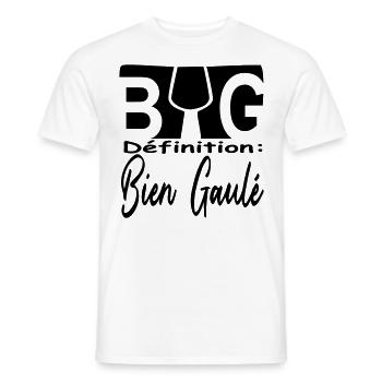 Texte / phrase / message /Design / drôle / humour - T-shirt homme - blanc - Devant - AI Model Male 178 dark (178cm)