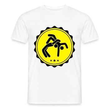 Lutte lutte - T-shirt homme - blanc - Devant - AI Model Male 178 dark (178cm)