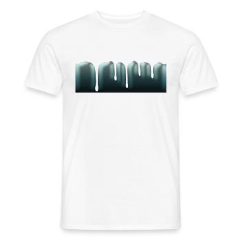 Drop - Men's T-Shirt - white - Front - AI Model Male 178 dark (178cm)
