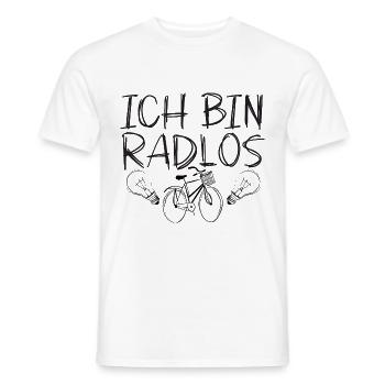 I'm Wheelless - Funny Bike Humor Design - Men's T-Shirt - white - Front - AI Model Male 178 dark (178cm)