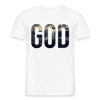 Gott - Männer T-Shirt - Weiß - Vorne - AI Model Male 178 dark (178cm)