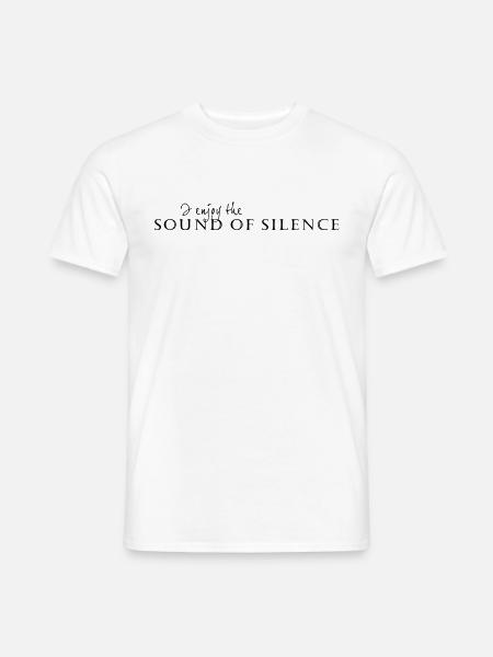 I enjoy the Sound of silence ★ SpiritSpread - Männer T-Shirt - Weiß