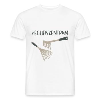 Rechenzentrum Garten Rechen Gärtner Geschenk - Männer T-Shirt - Weiß - Vorne - AI Model Male 178 dark (178cm)