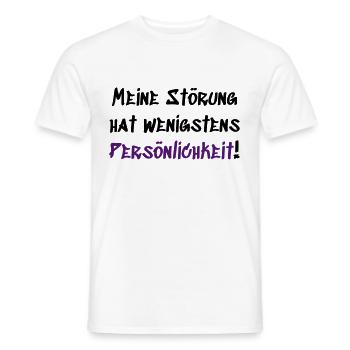 Meine Störung hat Persönlichkeit - Männer T-Shirt - Weiß - Vorne - AI Model Male 178 dark (178cm)