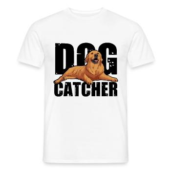 Dog Catcher Hund - Männer T-Shirt - Weiß - Vorne - AI Model Male 178 dark (178cm)