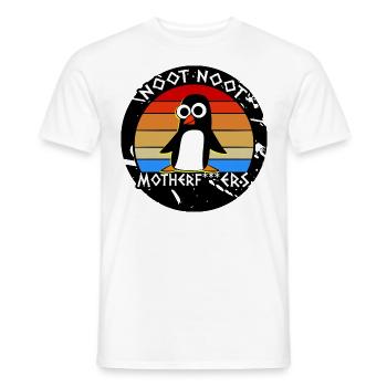 Noot Noot Pingu Meme Motherf - Männer T-Shirt - Weiß - Vorne - AI Model Male 178 dark (178cm)