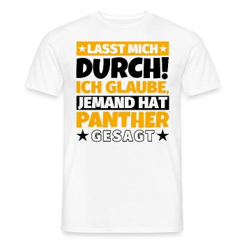 Panther - Männer T-Shirt - Weiß - Vorne - AI Model Male 178 dark (178cm)