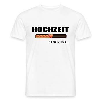 Hochzeit loading lustige Geschenkidee heiraten - Männer T-Shirt - Weiß - Vorne - AI Model Male 178 dark (178cm)