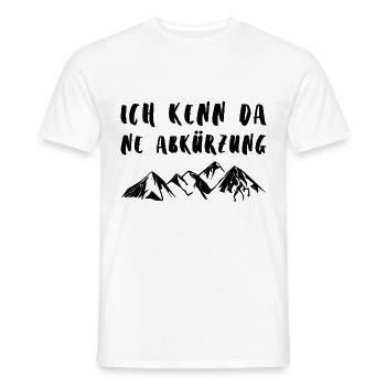 ICH KENN DA NE ABKÜRZUNG Wandern Humor - Männer T-Shirt - Weiß - Vorne - AI Model Male 178 dark (178cm)