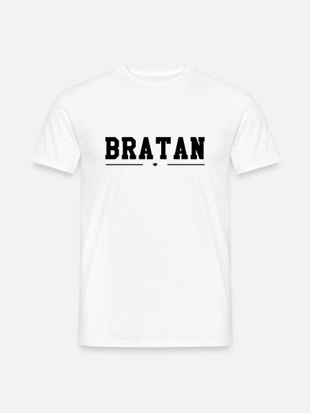 Bratan - Männer T-Shirt - Weiß