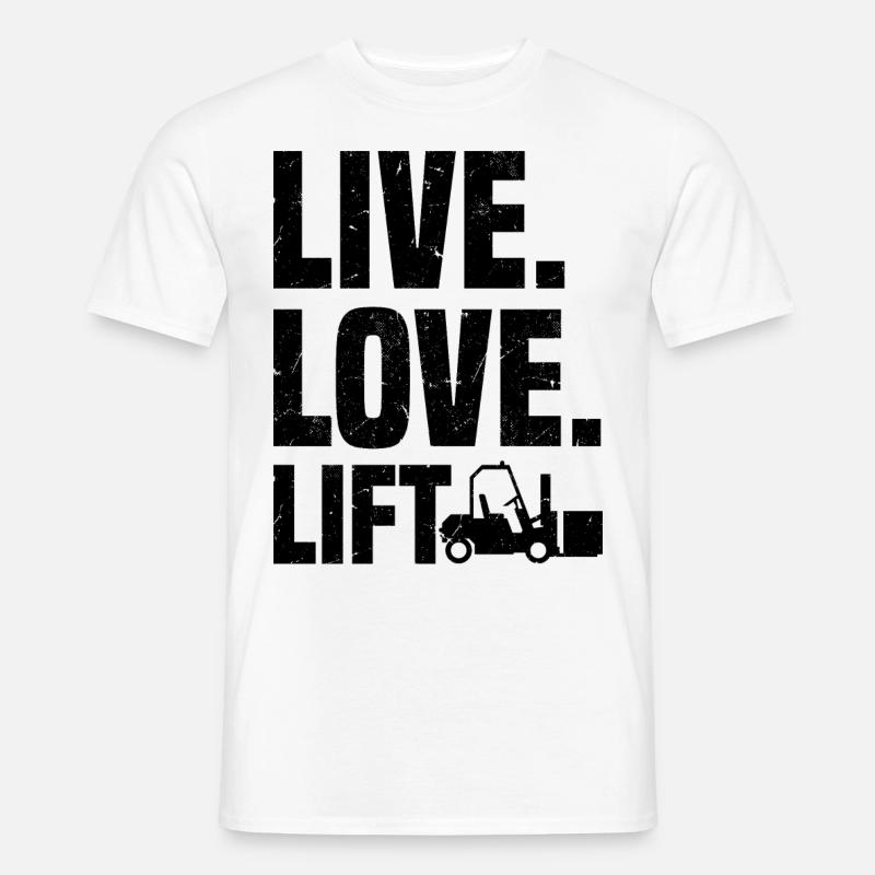 Gabelstaplerfahrer | Gabelstapler Beruf Geschenke - Männer T-Shirt - Weiß