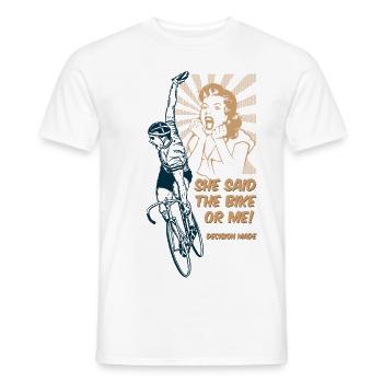 Ich bin dann mal weg... Fahrradfahren - Männer T-Shirt - Weiß - Vorne - AI Model Male 178 dark (178cm)