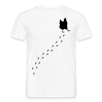 Huhn - Männer T-Shirt - Weiß - Vorne - AI Model Male 178 dark (178cm)