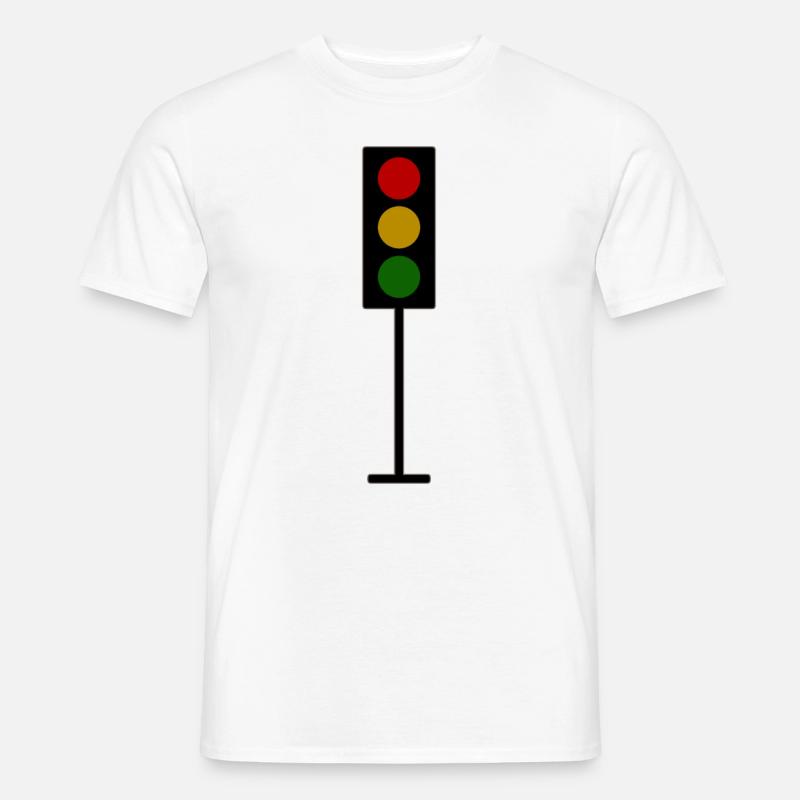 Ampel - Männer T-Shirt - Weiß