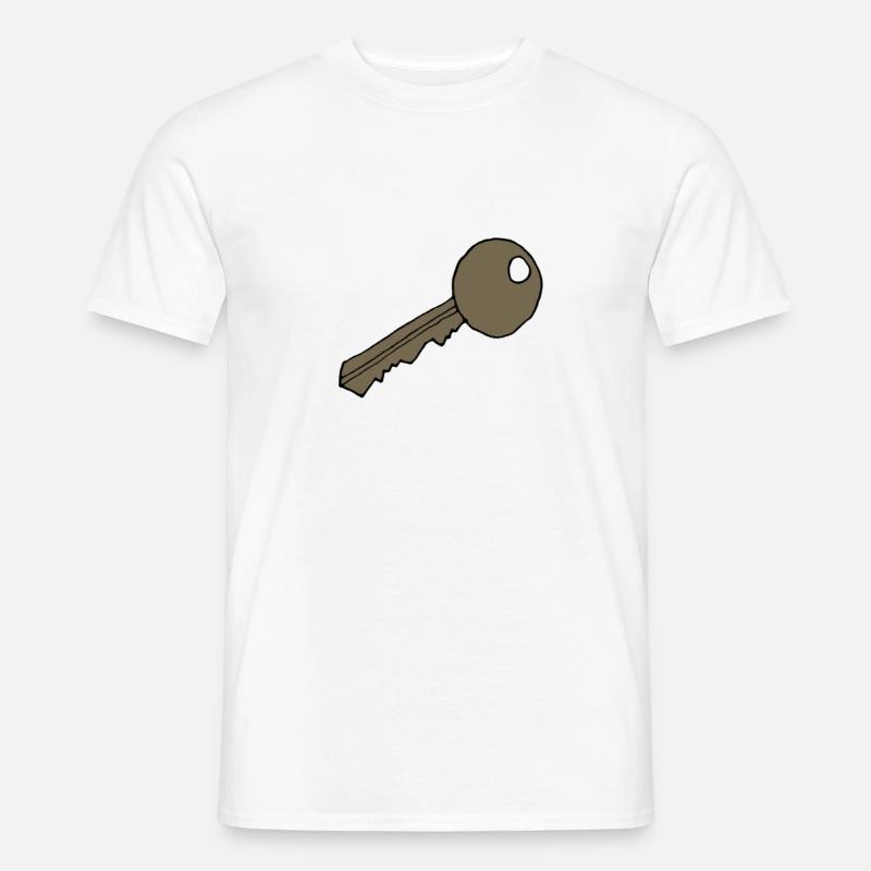 Schlüssel, Comic, Geschenkidee - Männer T-Shirt - Weiß
