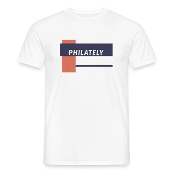 Stamp Collecting Collector Philatelist - Men's T-Shirt - white - Front - AI Model Male 178 dark (178cm)