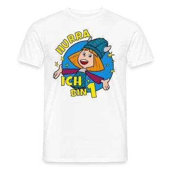 Wickie Und Die Starken Männer 1. Geburtstag - Männer T-Shirt - Weiß - Vorne - AI Model Male 178 dark (178cm)