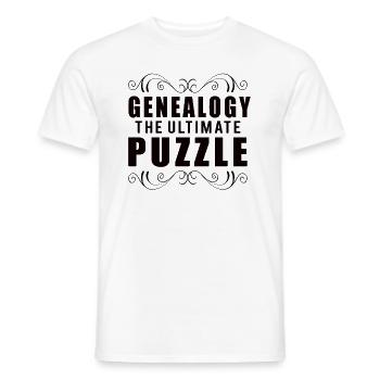 Family Tree Family Historian Genealogy Genealogy - Men's T-Shirt - white - Front - AI Model Male 178 dark (178cm)