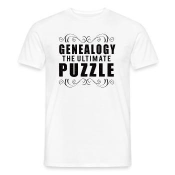 Family Tree Family Historian Genealogy Genealogy - Men's T-Shirt - white - Front - AI Model Male 178 dark (178cm)