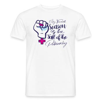 Feminism Empowerment Pro-choice Pro Abortion - Men's T-Shirt - white - Front - AI Model Male 178 dark (178cm)