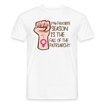Feminism Empowerment Pro-choice Pro Abortion - Men's T-Shirt - white - Front - AI Model Male 178 dark (178cm)