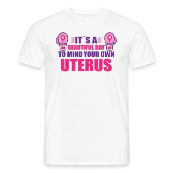 Feminism Women's Power Pro-choice Pro Abortion - Men's T-Shirt - white - Front - AI Model Male 178 dark (178cm)