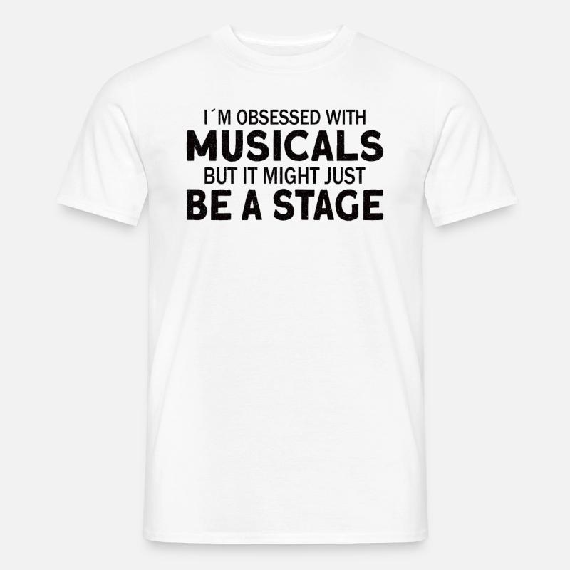 Theaterlehrer Schauspiellehrer - Männer T-Shirt - Weiß