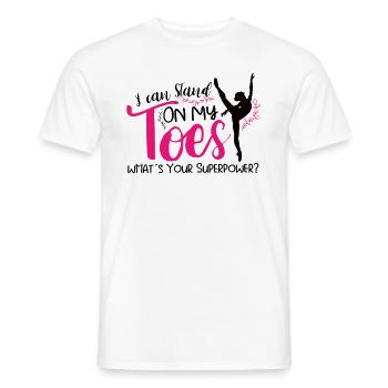 Ballet Ballerine Danse Danseuse Danse Ballet Cadeau - T-shirt homme - blanc - Devant - AI Model Male 178 dark (178cm)