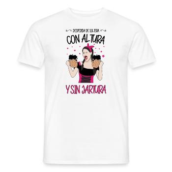 Despedida De Soltera Con Altura Y Sin Jartura - T-shirt homme - blanc - Devant - AI Model Male 178 dark (178cm)