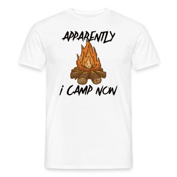 Scout Camping Outdoor Campfire Hiking Backpacking - Men's T-Shirt - white - Front - AI Model Male 178 dark (178cm)