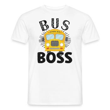 Schulbusfahrer Sei Nett Zum Schulbusfahrer - Männer T-Shirt - Weiß - Vorne - AI Model Male 178 dark (178cm)