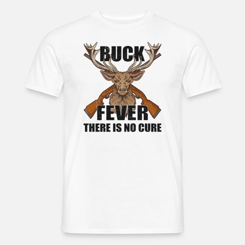 Hirschjagd Hirschjäger Jagdsaison Bockjagd - Männer T-Shirt - Weiß
