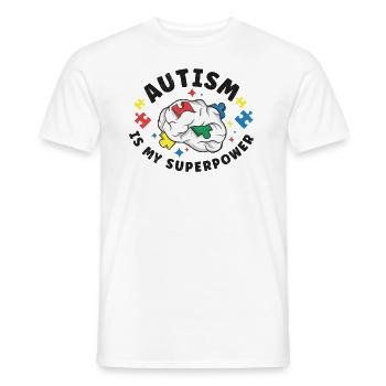 Autism Awareness Autism Disease Autistic Gift - Männer T-Shirt - Weiß - Vorne - AI Model Male 178 dark (178cm)