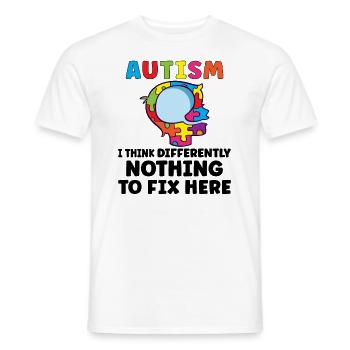 Autism Awareness Autism Disease Autistic Gift - Männer T-Shirt - Weiß - Vorne - AI Model Male 178 dark (178cm)